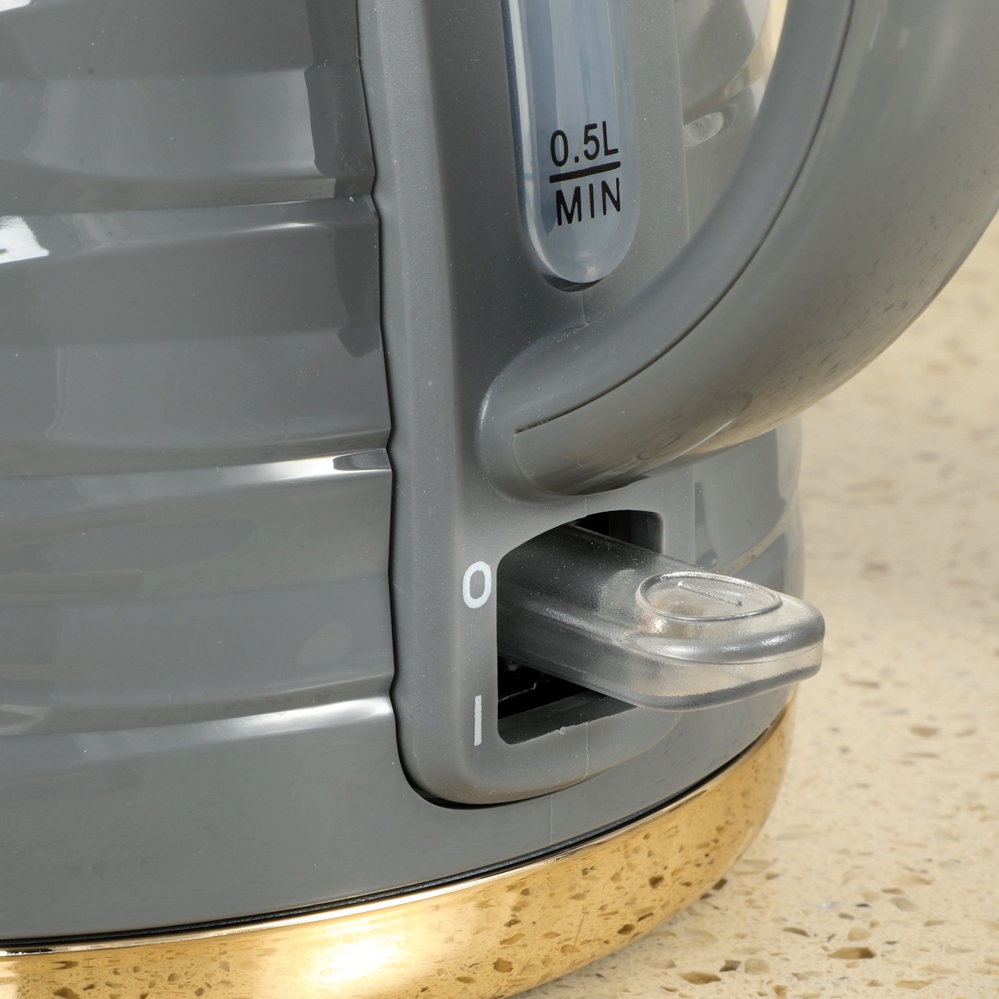 HOMCOM Electric Kettle, Fast Boil, 1.7L, 3kW, Swivel