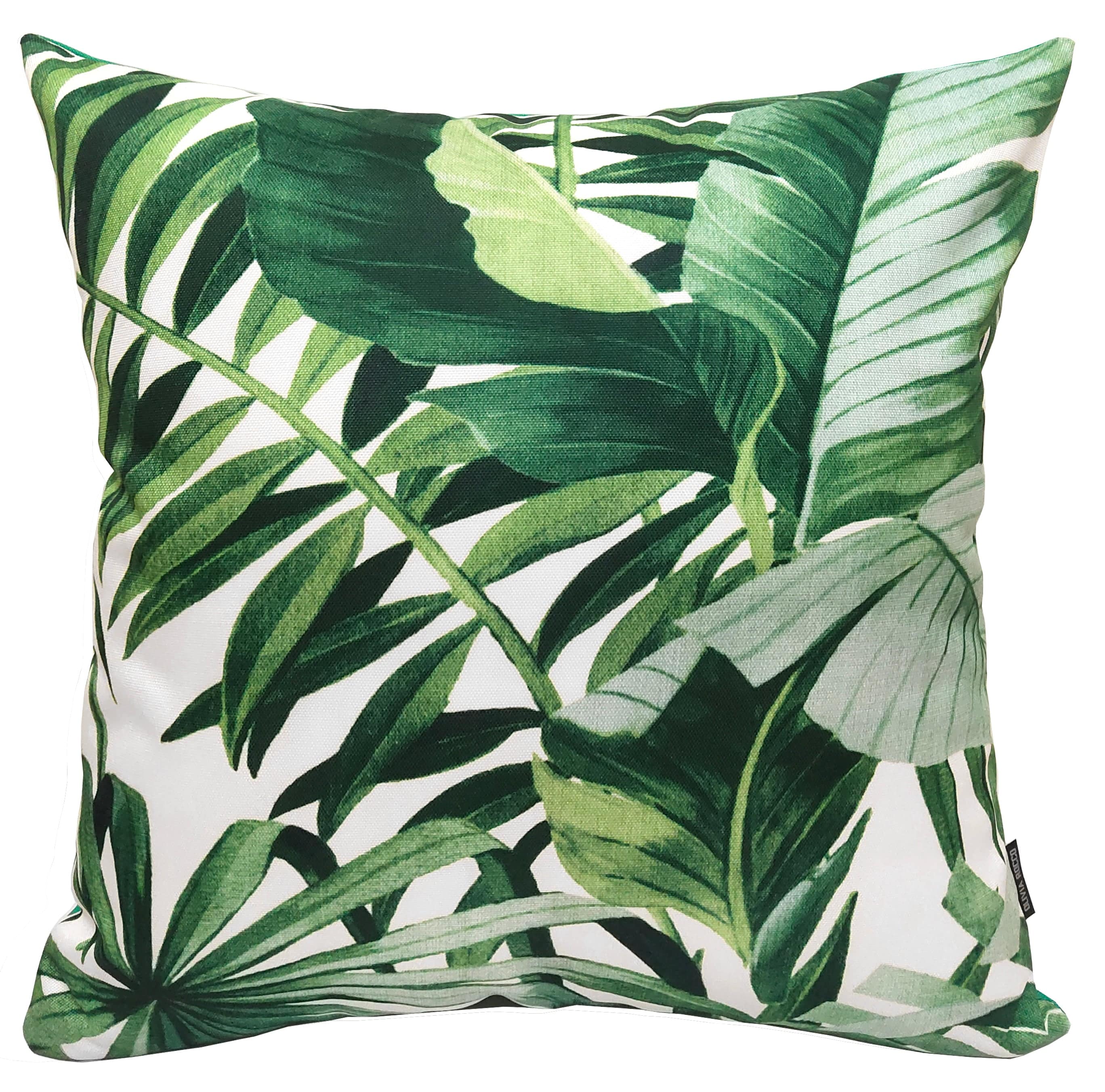 Jamil Green Outdoor Waterproof Cushions 43 x 43 cm Comfortable Durable Water-Resistant for Patio Garden Travel Beach by OLIVIA ROCCO