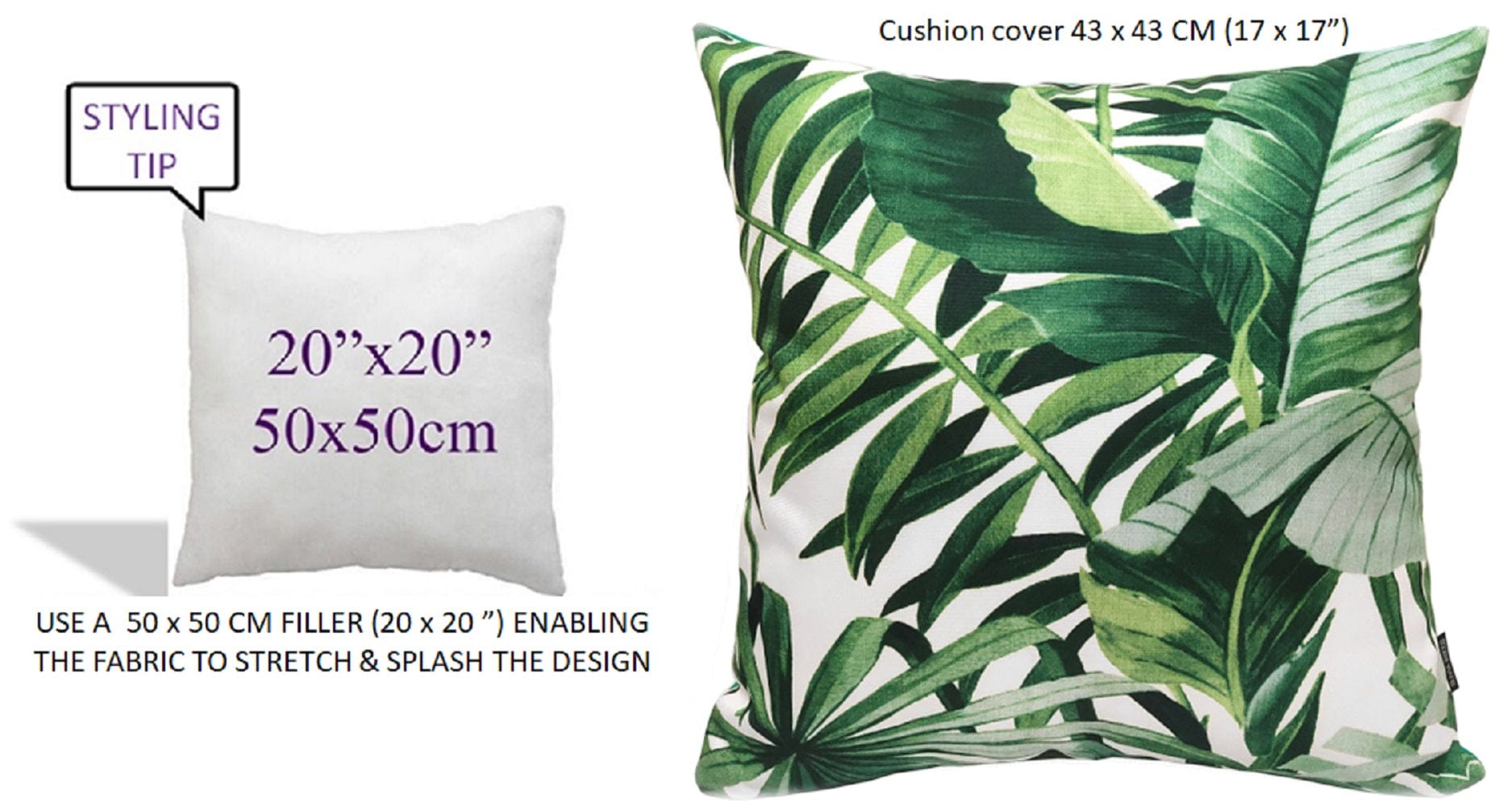 Jamil Green Outdoor Waterproof Cushions 43 x 43 cm Comfortable Durable Water-Resistant for Patio Garden Travel Beach by OLIVIA ROCCO