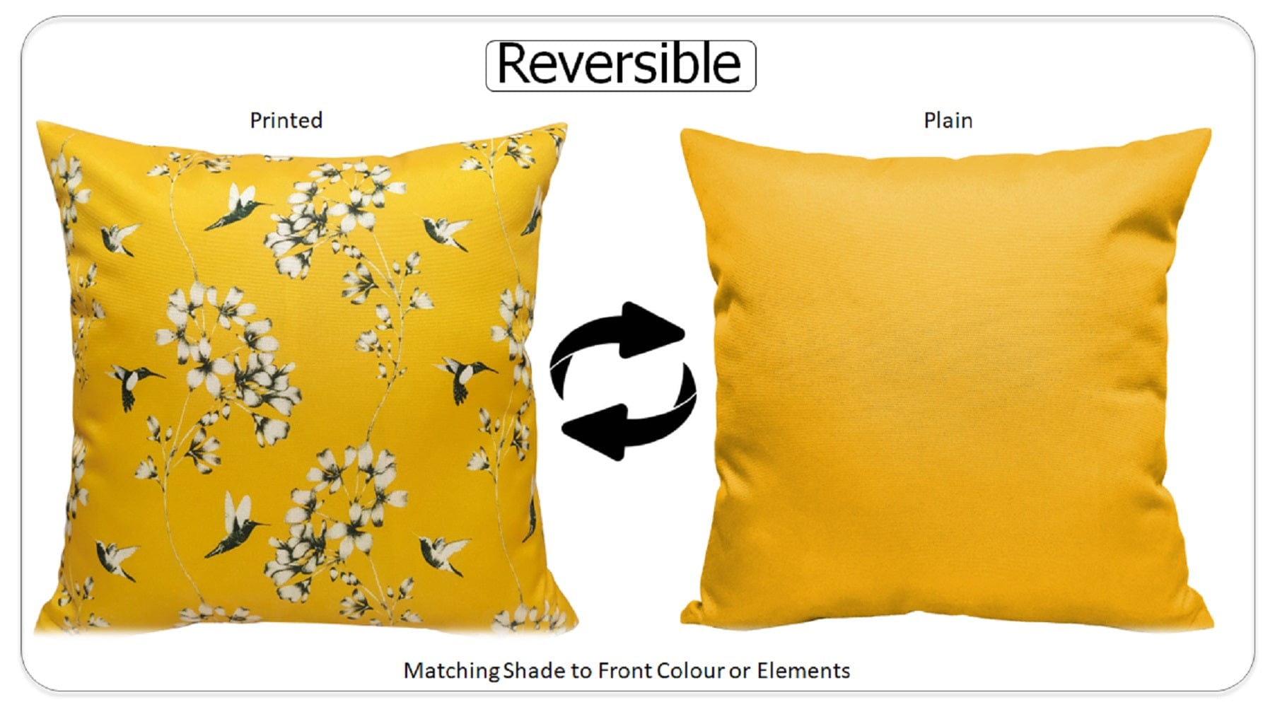 Jardin Ochre Waterproof Outdoor Cushions for Patio Garden and Poolside Durable Stylish Polyester Seating by OLIVIA ROCCO