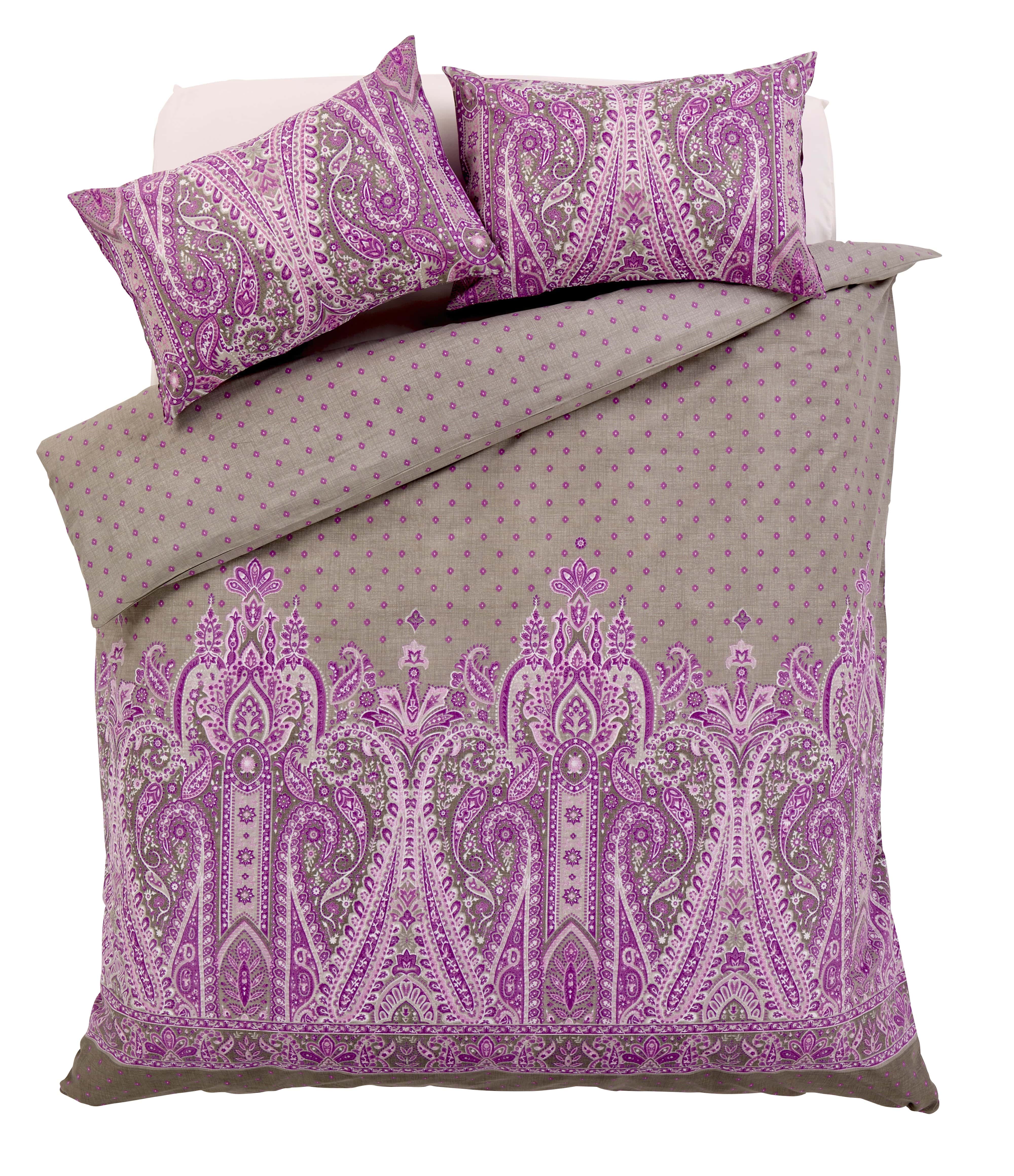 Kensington Luxury Paisley Design Cotton Rich Duvet Set Double King Sizes Bold Colours Elegant Bedroom Décor Comfortable Sleep Essentials by OLIVIA ROCCO