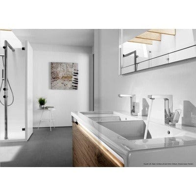 L90 Chrome Side Lever Bidet Mixer Tap With Pop-Up Waste