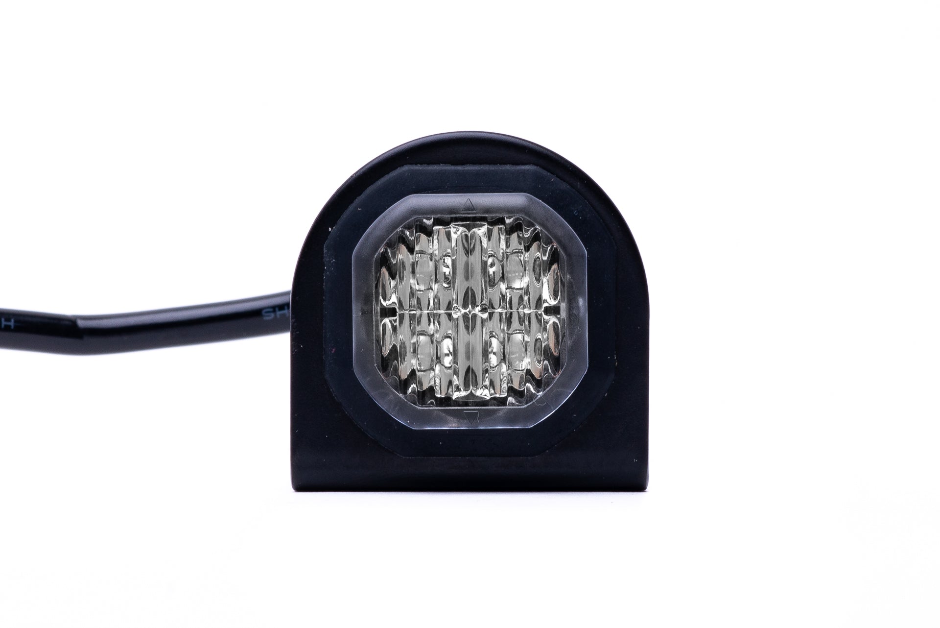 Covert LED Button Blast Fend Off LED Strobe Warning Light Head (Amber)