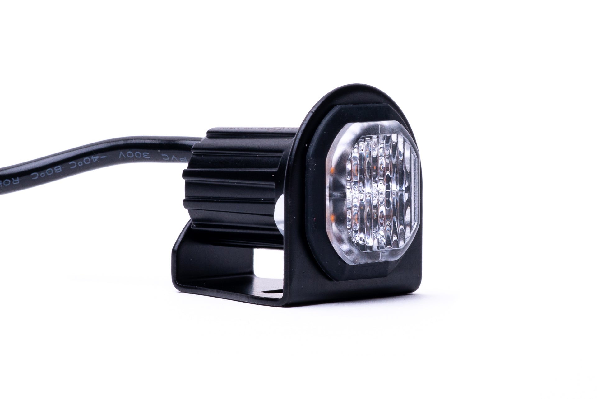 Covert LED Button Blast Fend Off LED Strobe Warning Light Head (Amber)