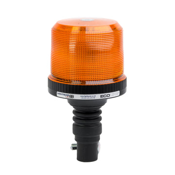 Ecoline Heavy Duty Amber Flexible DIN Pole Mount LED Beacon