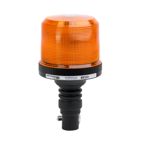 Ecoline Heavy Duty Amber Flexible DIN Pole Mount LED Beacon