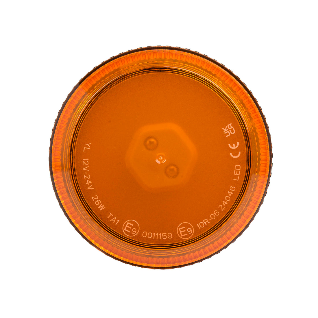 Ecoline Heavy Duty Amber Flexible DIN Pole Mount LED Beacon