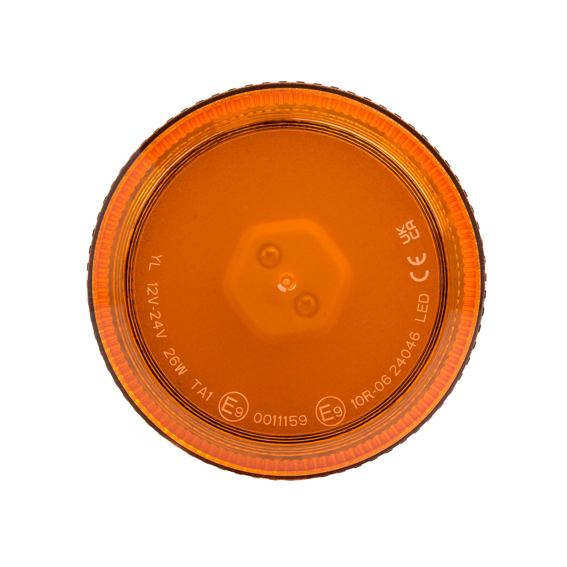 Ecoline Heavy Duty Amber Flexible DIN Pole Mount LED Beacon