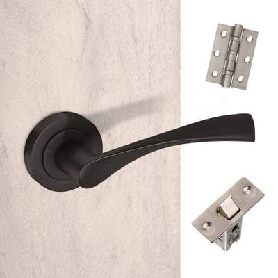 Lupus Matt Black Handle Hardware Pack Privacy