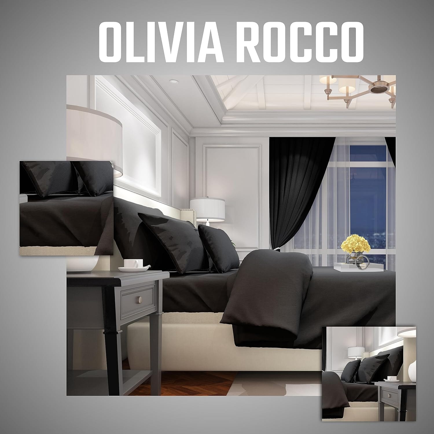 Luxurious Brushed Cotton Easycare Flannelette Fitted Sheets Super Soft Elastic-Fitted Design for Warm Comfortable Sleep Multiple Sizes by OLIVIA ROCCO