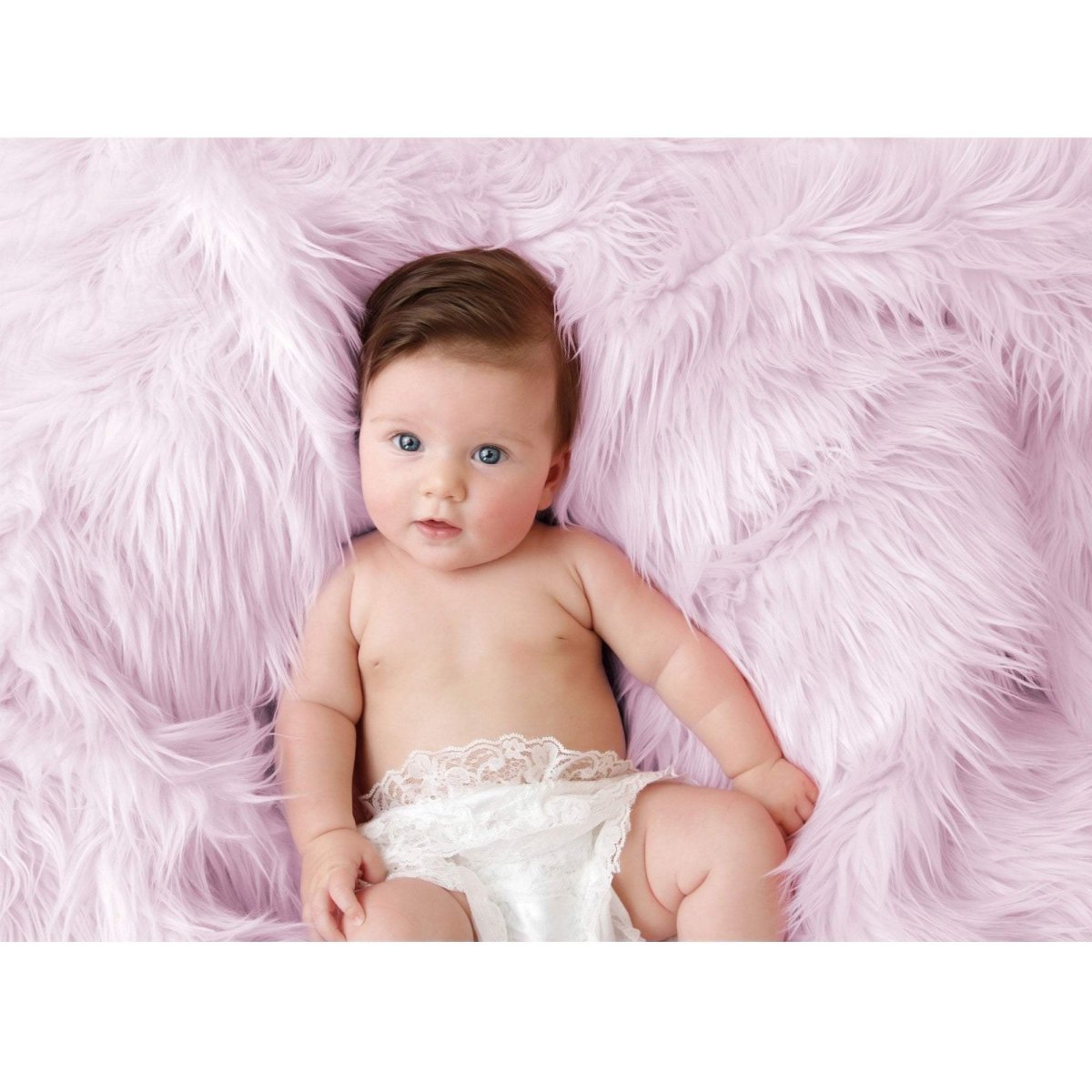 Luxury Faux Fur Baby Blanket - Pink