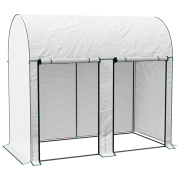 Outsunny 200 x 100 x 178cm Small Tomato Greenhouse with Roll-up Zipped Doors