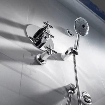 Loft Chrome 1/2" Built-In Thermostatic Bath/Shower Mixer With Diverter