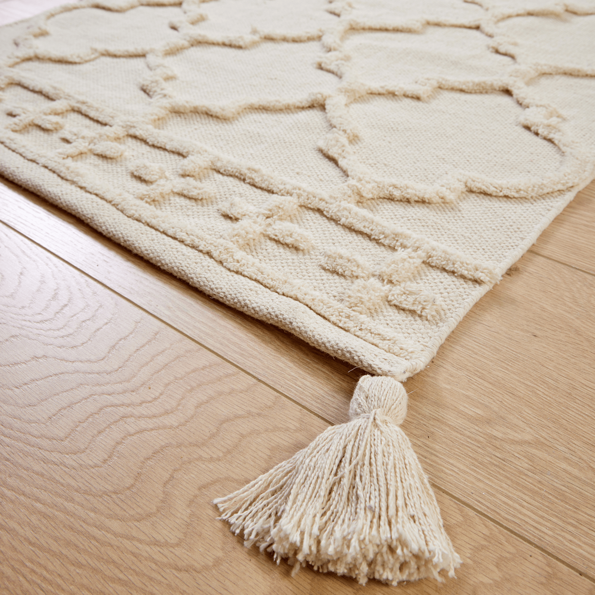 Marrakesh Hand Woven Cotton Rug Eco-Friendly Durable Carpet for Living Room Bedroom Kitchen and Entryway Luxury Tufted Home Decor in Multiple Sizes by OLIVIA ROCCO