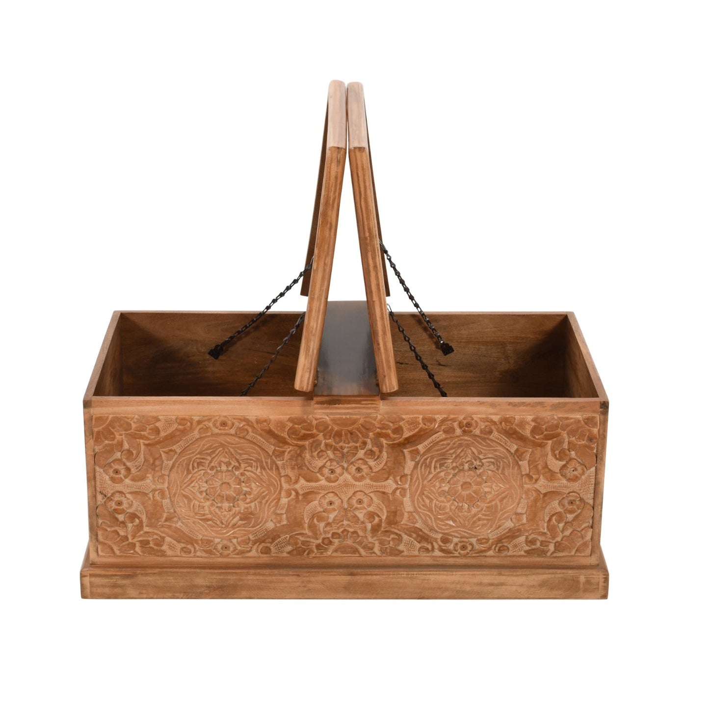 Carved Mango Wood Coffee Table/Blanket Box