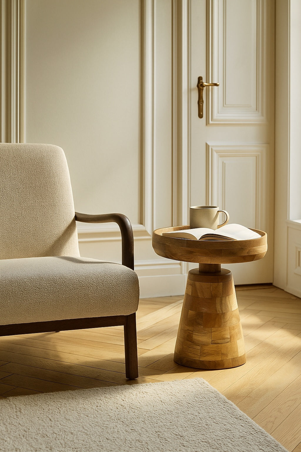 Merlin Mango Wood Bedside Table