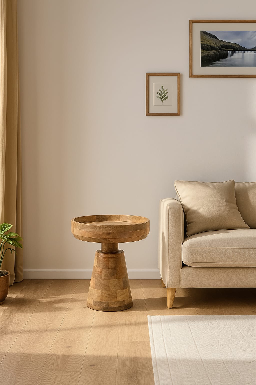 Merlin Mango Wood Bedside Table