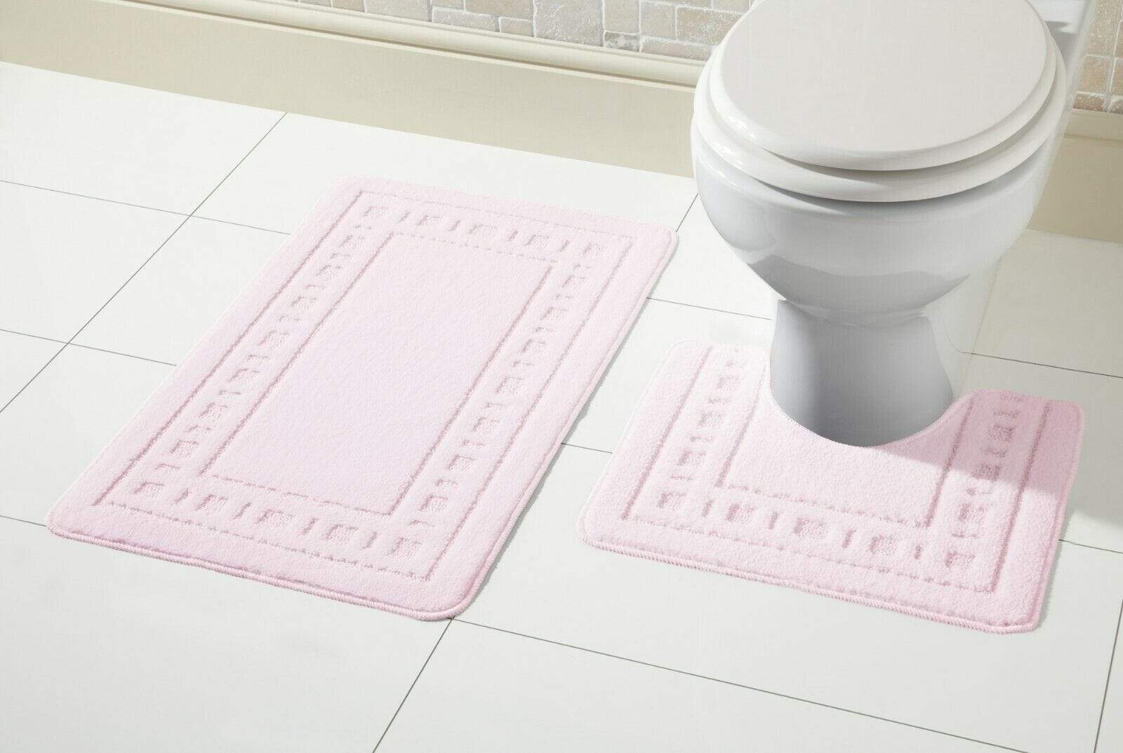 Miami Bath Mat Set Luxurious Ultra-Absorbent Non-Slip Bathroom Rugs with Multiple Color Options Perfect for Home Hotel or Guesthouse by OLIVIA ROCCO