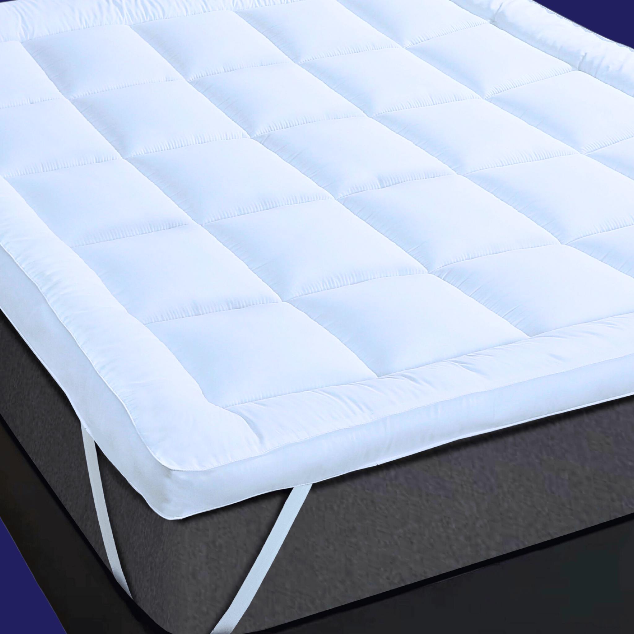 Microfibre Mattress Topper Heavy Fill Extra Deep Super Soft Anti-Allergy Bed Topper for Ultimate Comfort by OLIVIA ROCCO