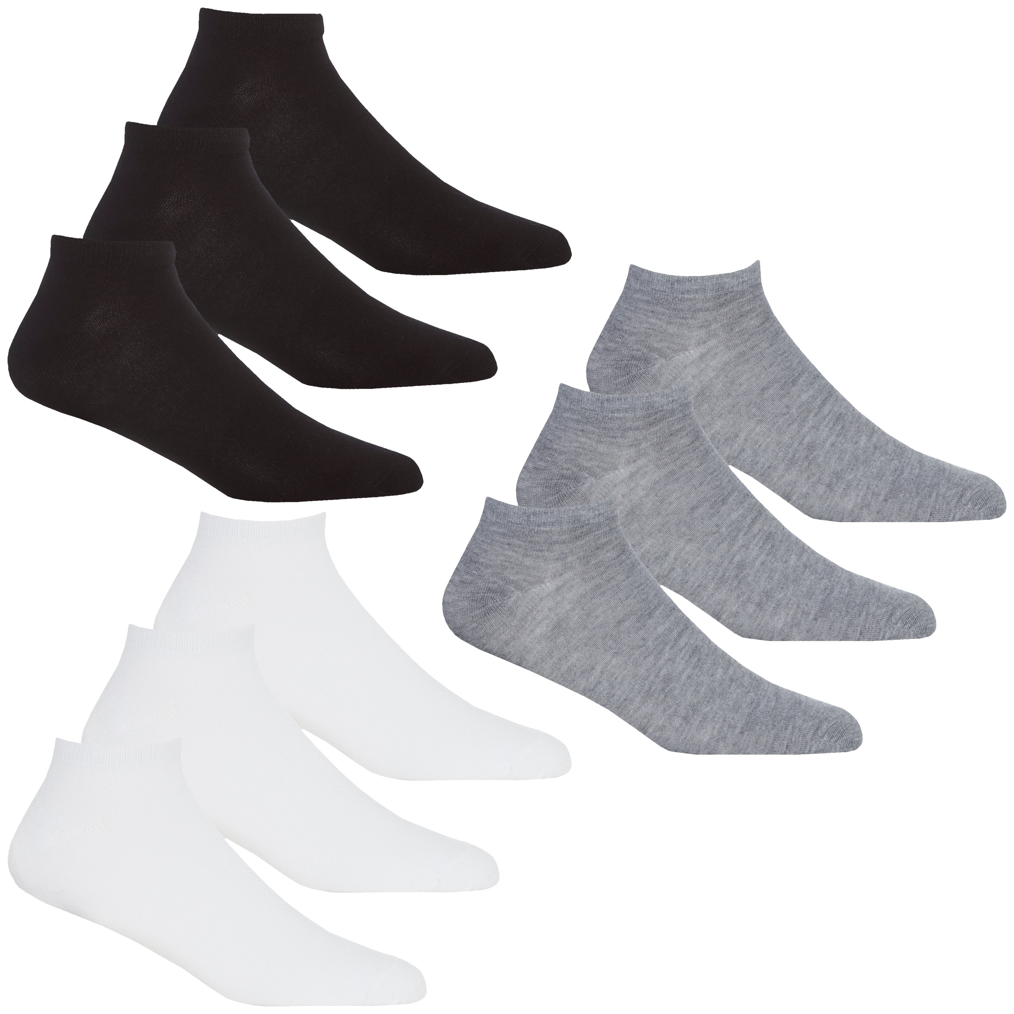 3 Pair Bamboo Trainer Socks