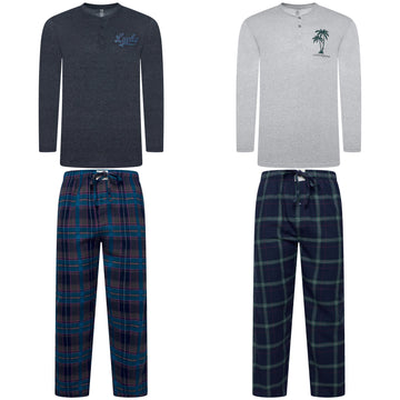 Lucky Brand Henley & Flannel Pant Pyjama Set