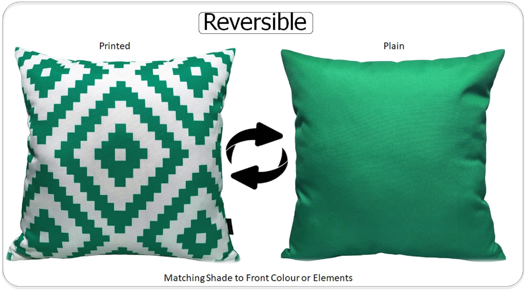 Nairobi Lime Green Outdoor Waterproof Patio Garden Cushions Durable Weather-Resistant Polyester Comfortable Hollow-Fibre Filled Versatile Indoor Outdoor Use by OLIVIA ROCCO