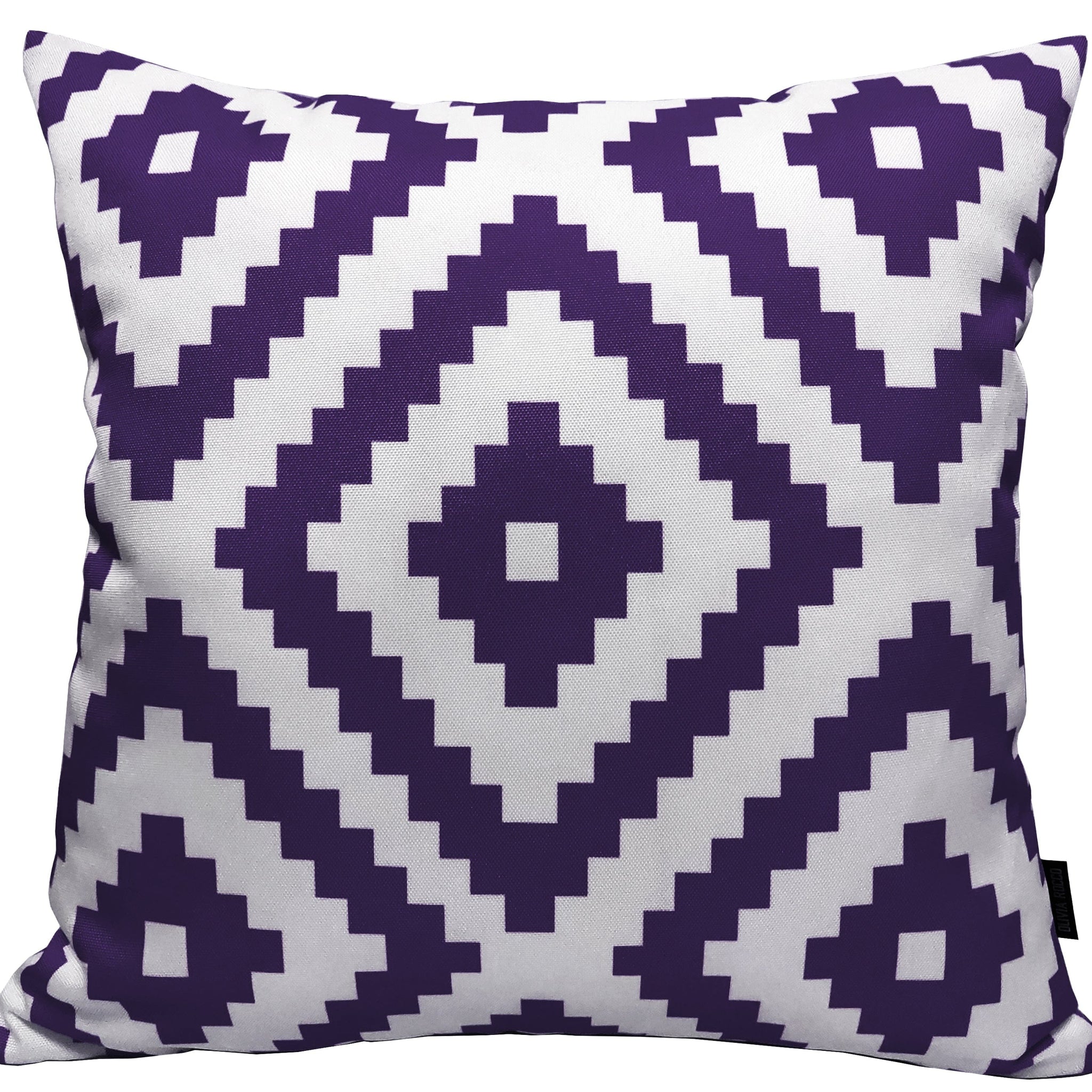 Nairobi Purple Outdoor Scatter Cushions Waterproof Weather Resistant Decorative Pillows for Garden Patio Beach Indoor 43 x 43 cm by OLIVIA ROCCO