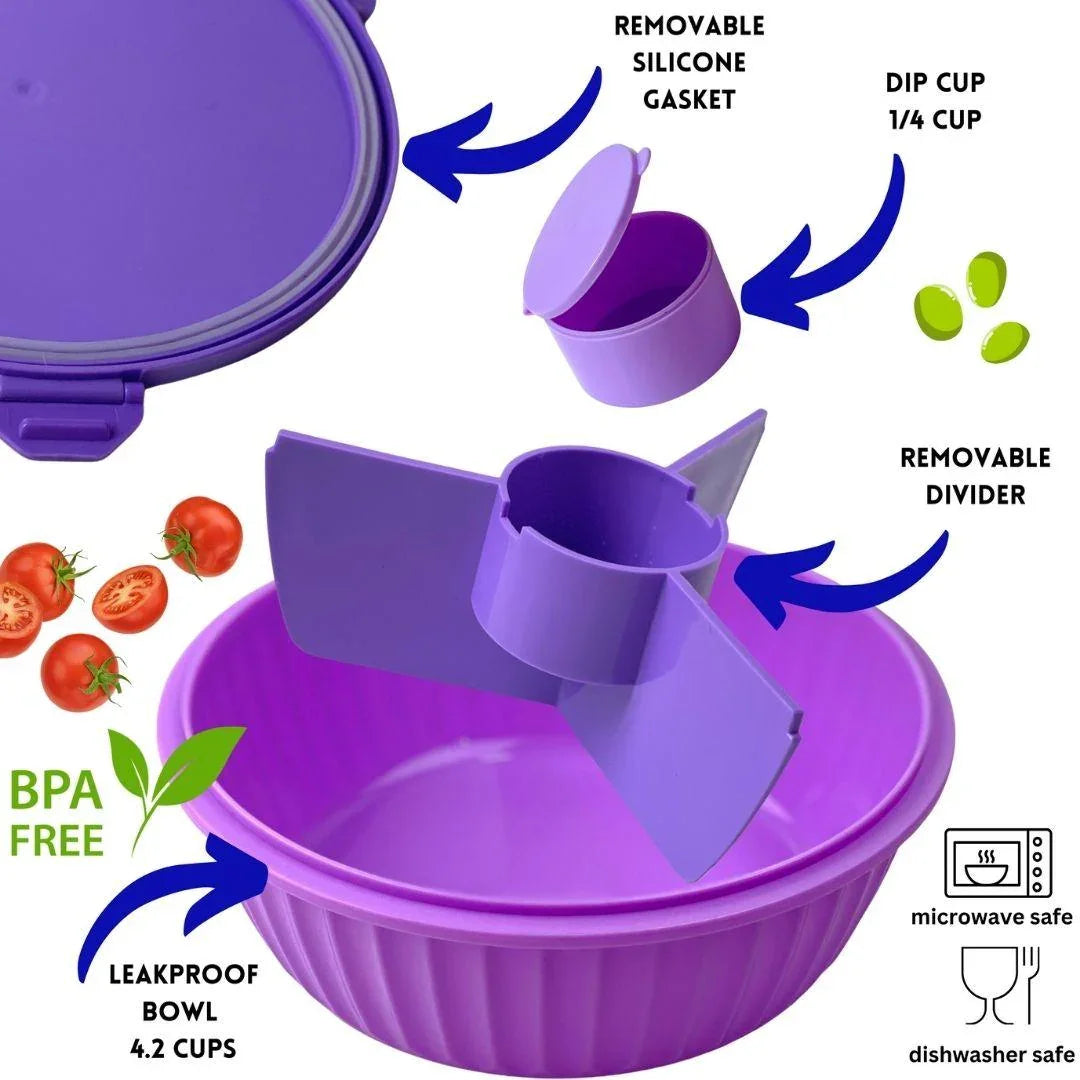 NEW! Yumbox Poke Bowl with 3 Compartment Divider - Various Colours