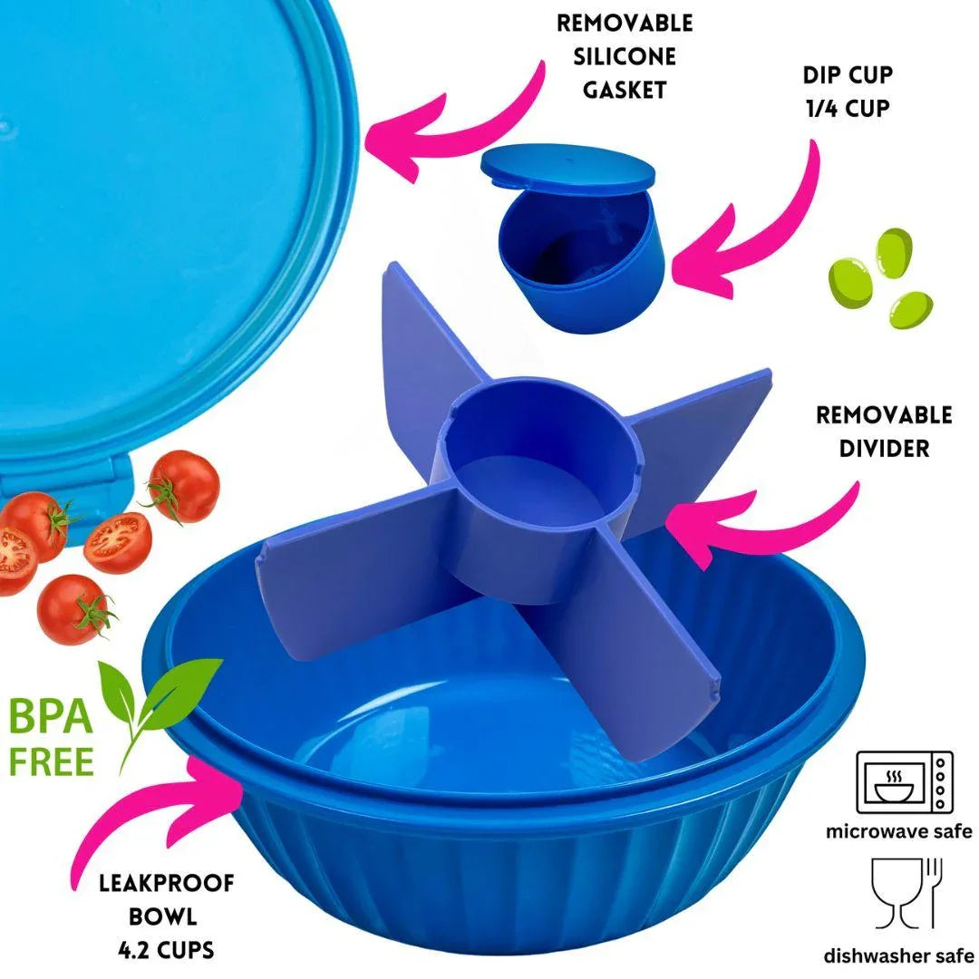NEW! Yumbox Poke Bowl with 4 Compartment Divider - Various Colours