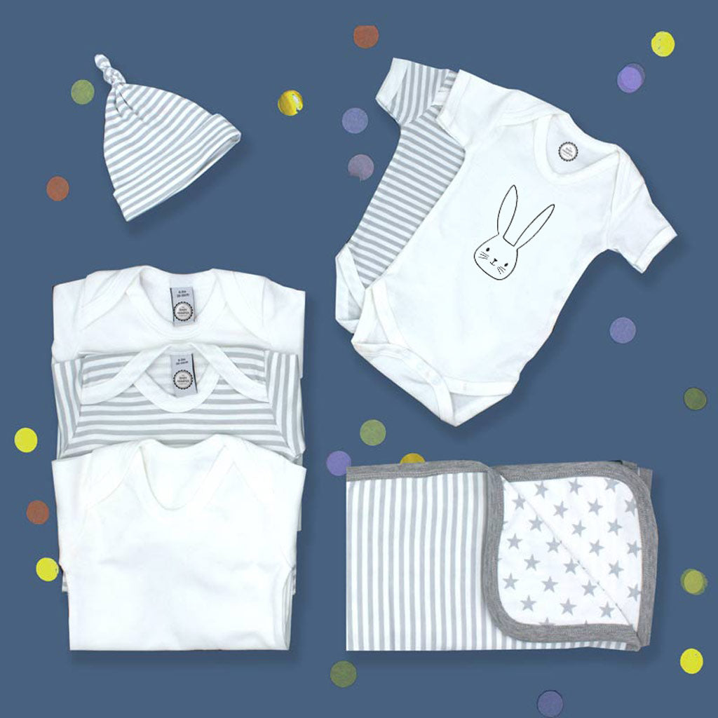 Newborn Clothes Starter Set - Stripe Print