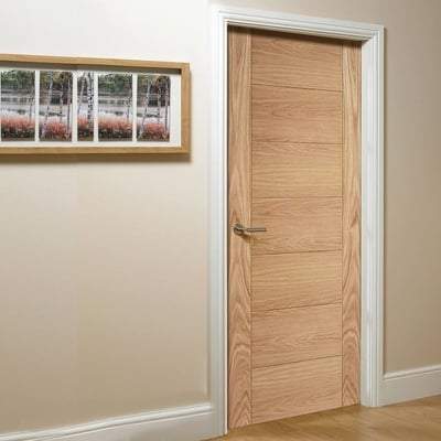 Oak Carini Un-Finished Flush Internal Fire Door FD30 - 1981mm x 838mm