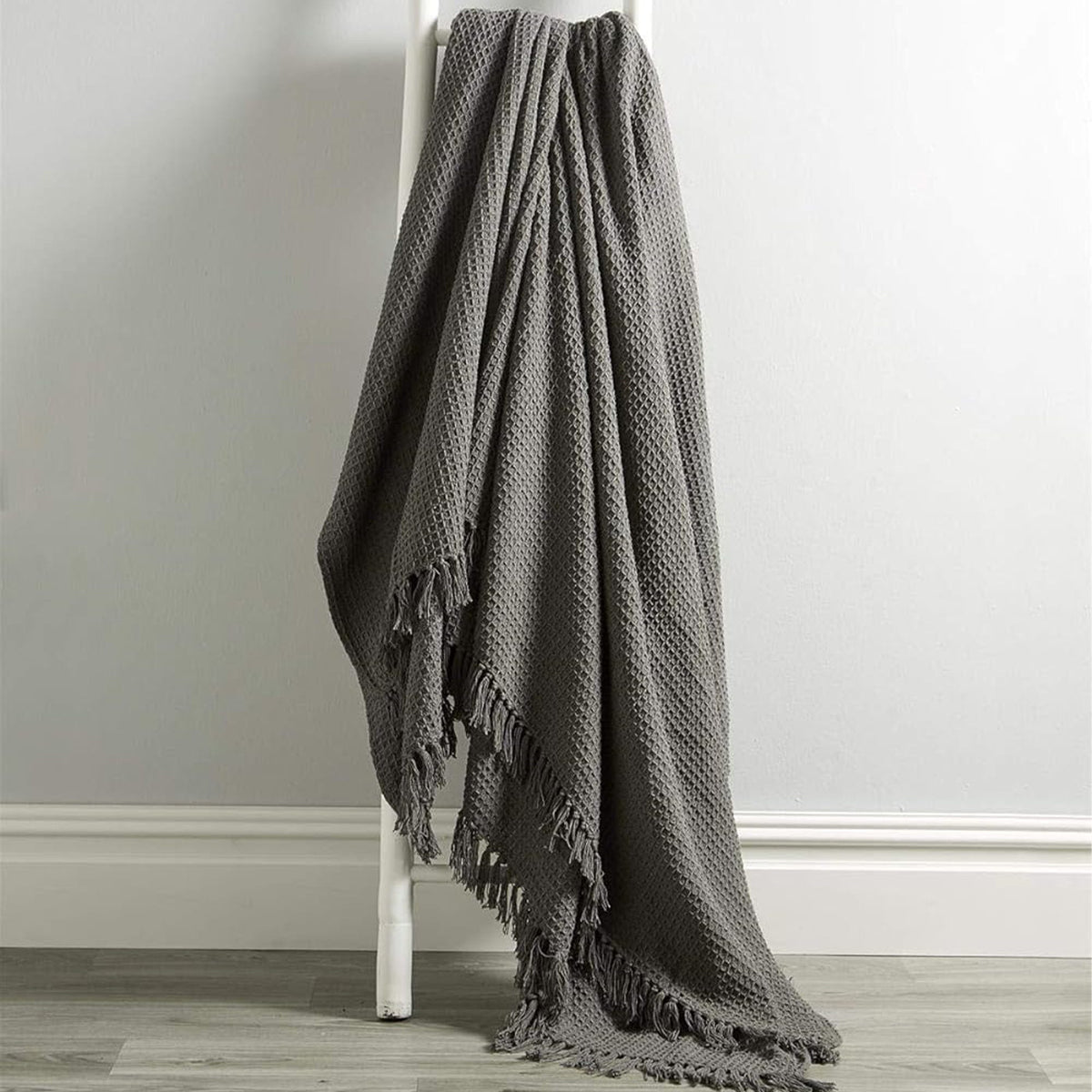 OLIVIA ROCCO Cotton Throw For Sofa And Bed Lightweight Super Soft Lisbon Casablanca Tangier