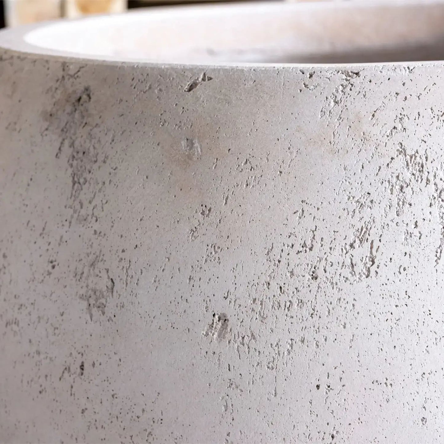 Orbello | Truffle –  35cm Medium Concrete Sphere Planter – 25L Round Plant Pot