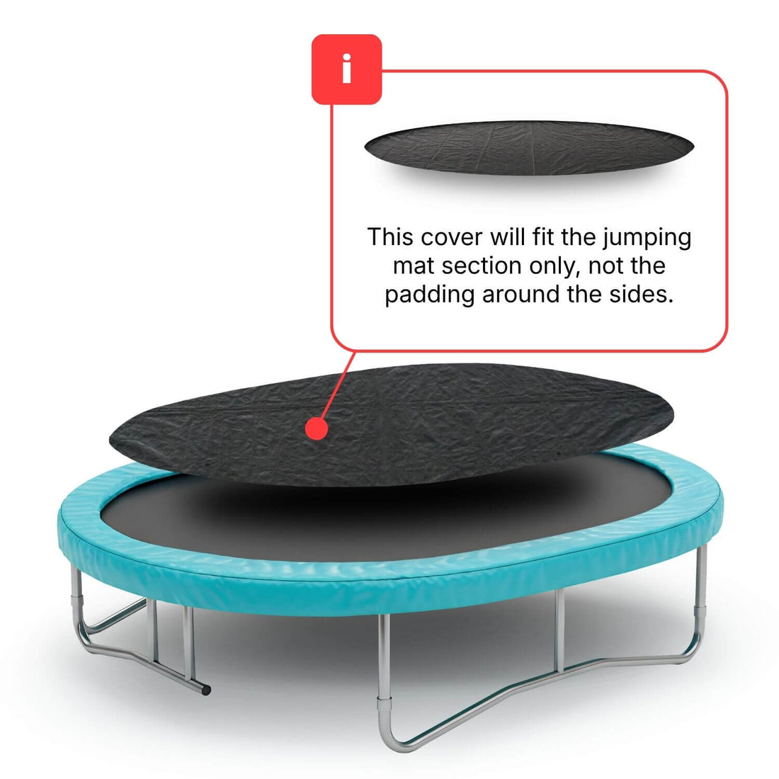 12ft x 8ft Oval Trampoline Debris Cover