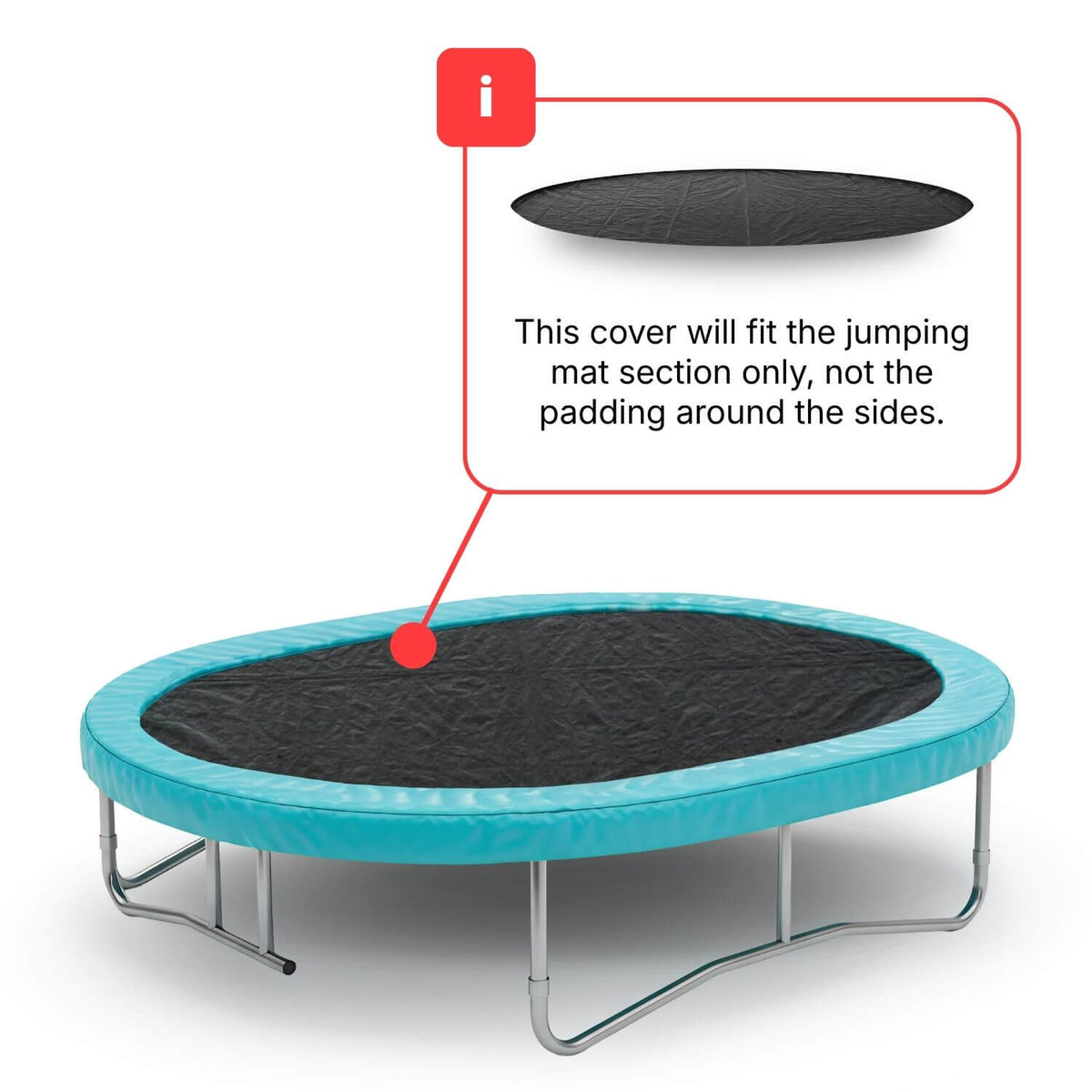 15ft x 10ft Oval Trampoline Debris Cover