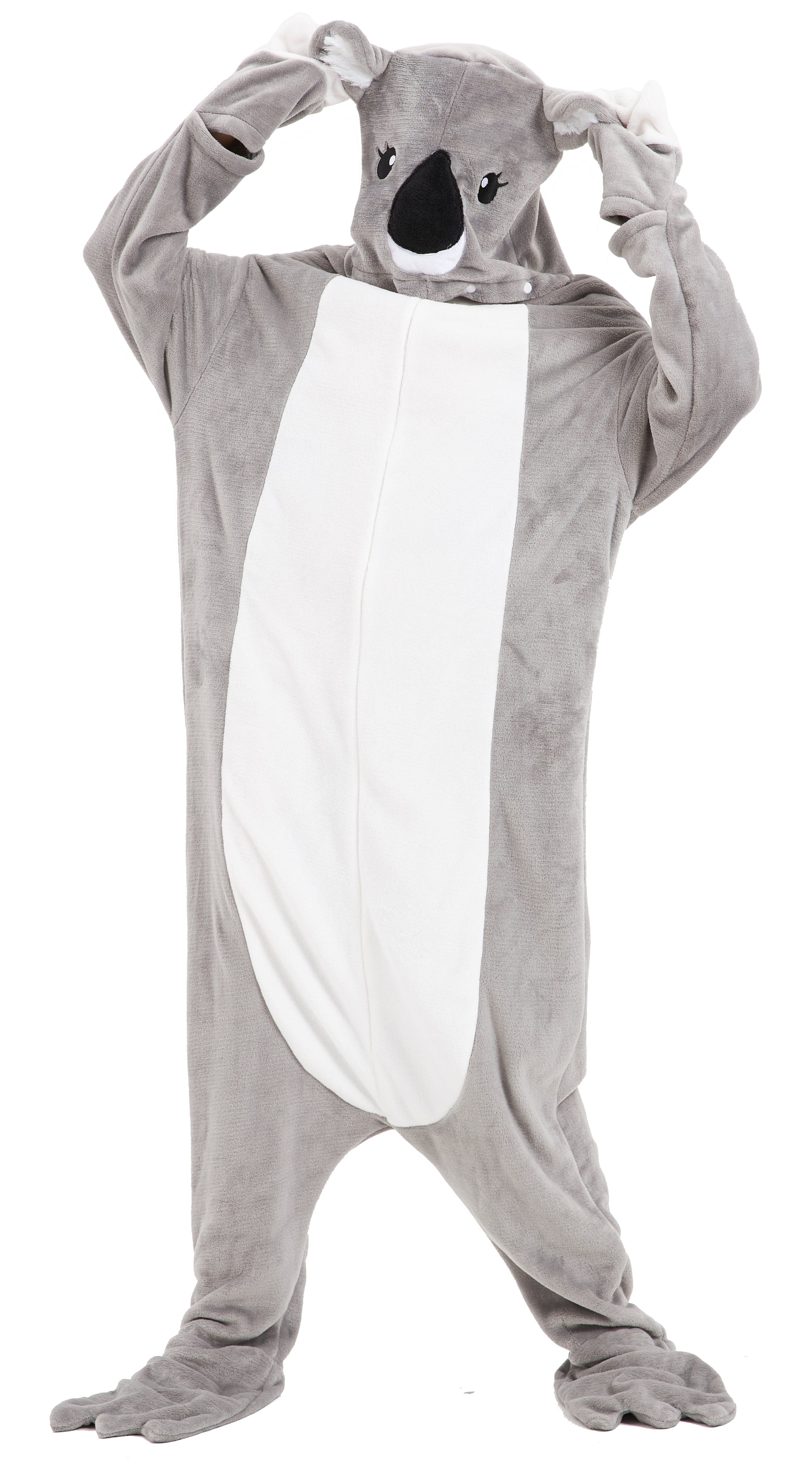 Oversized Koala Animal Wearable Blanket Hoodie Soft Fleece Hooded Blanket with Sleeves Warm Winter Loungewear by OLIVIA ROCCO