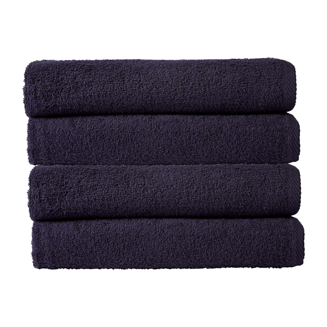 Pack of 4 Large Quick-Drying Lightweight Easycare Indus Valley Cotton Bath Sheets 80x140cm for Home Travel Gym Holidays Multiple Colours by OLIVIA ROCCO