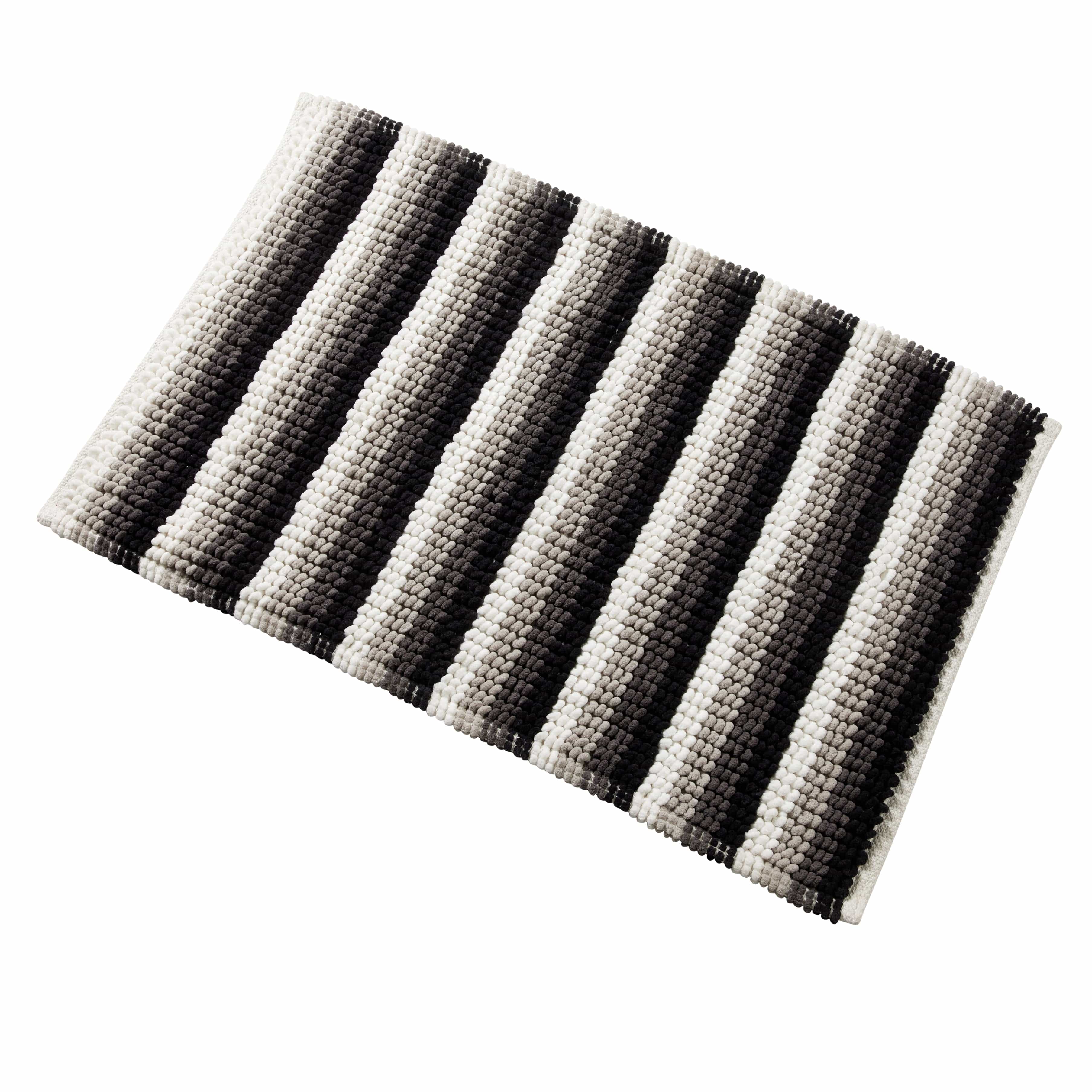 Padstow Super Soft Absorbent Stripe Bathmat 50 x 80 cm Quick-Drying Anti-Slip Durable Bathroom Accessory by OLIVIA ROCCO