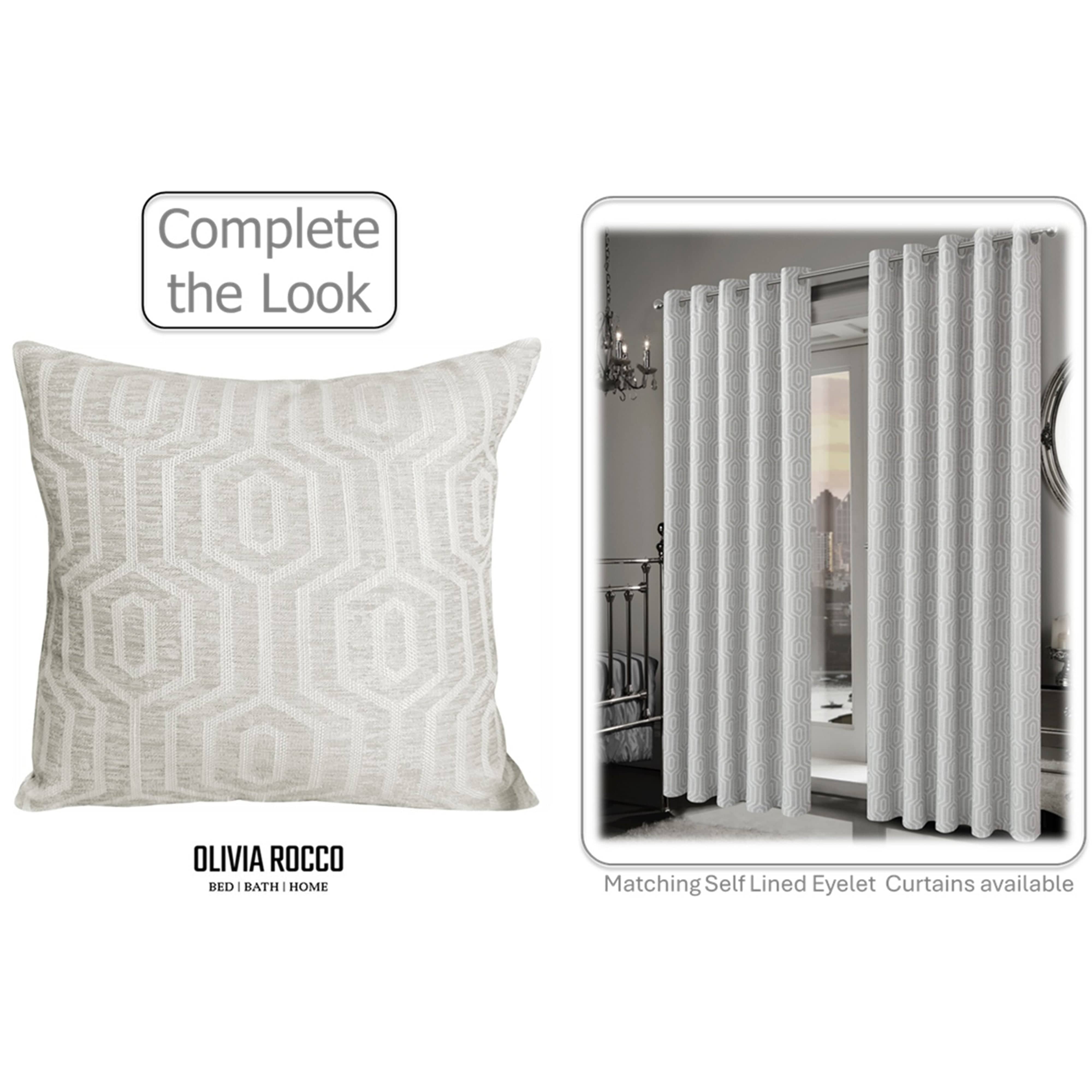 Paris Cushion Covers 2 Pack Modern Natural Decorative Square Scatter Cushions with Invisible Zipper for Sofa & Bed by OLIVIA ROCCO