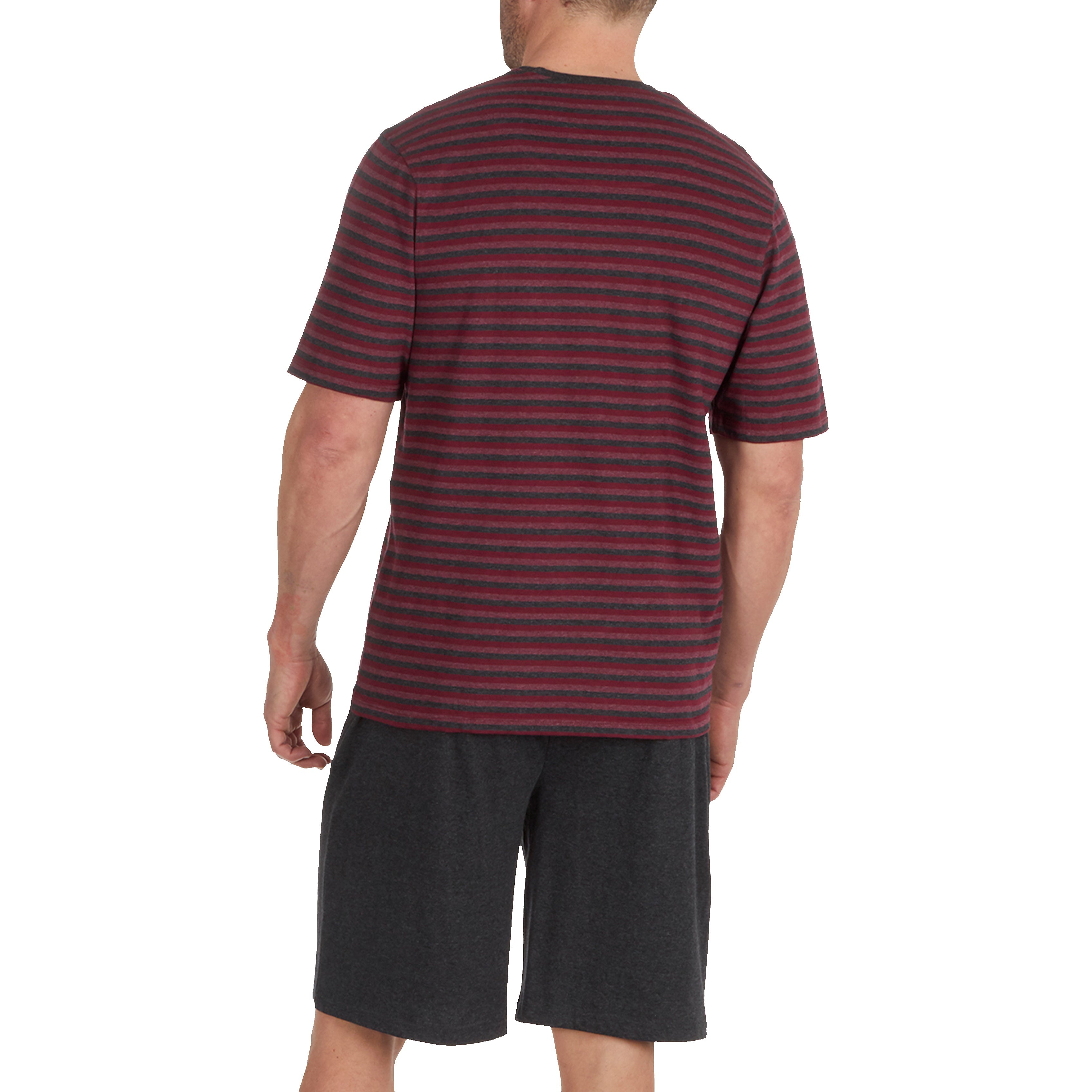 Momentii Stripe Lounge Shorts Set