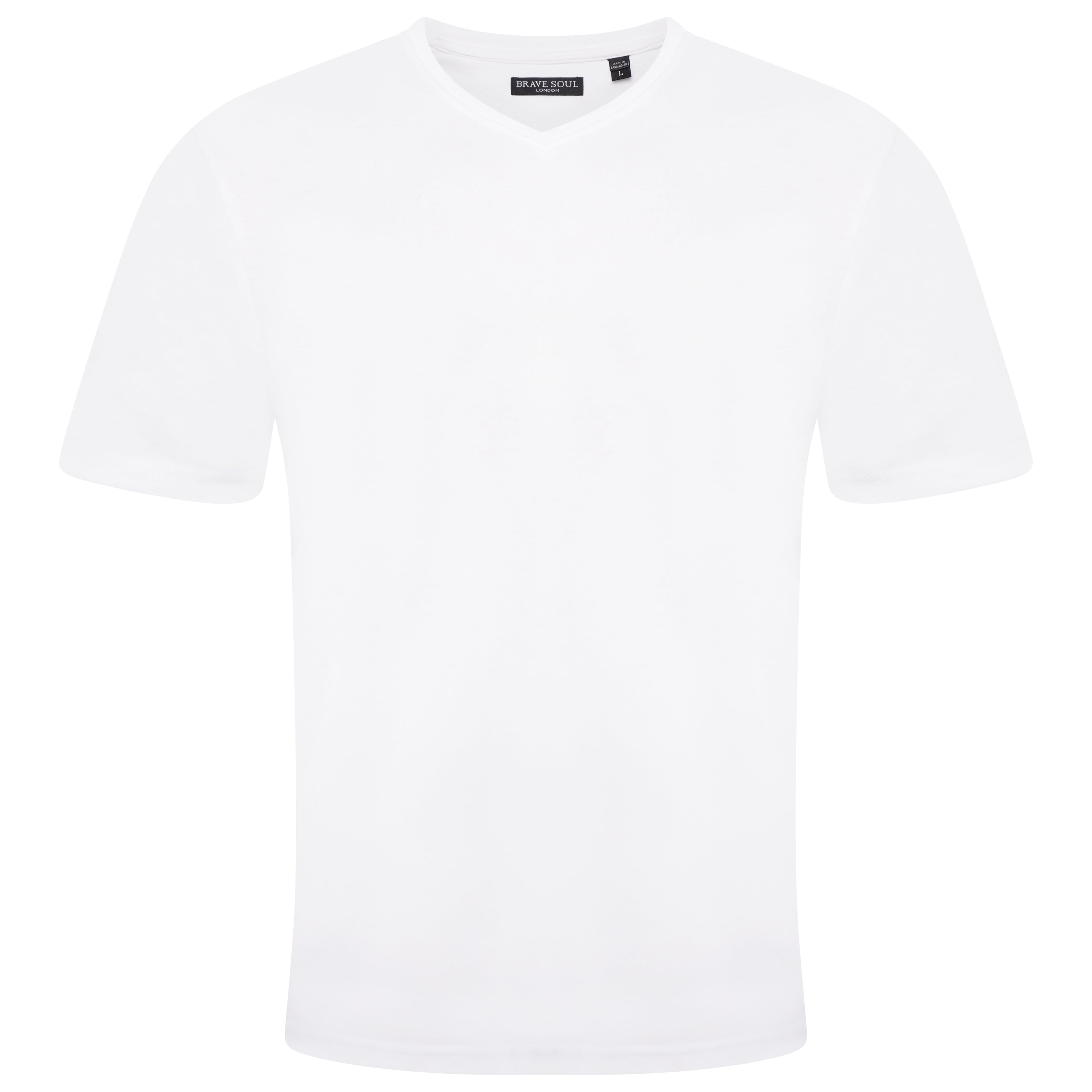 Brave Soul Saint Cotton V Neck T-Shirt