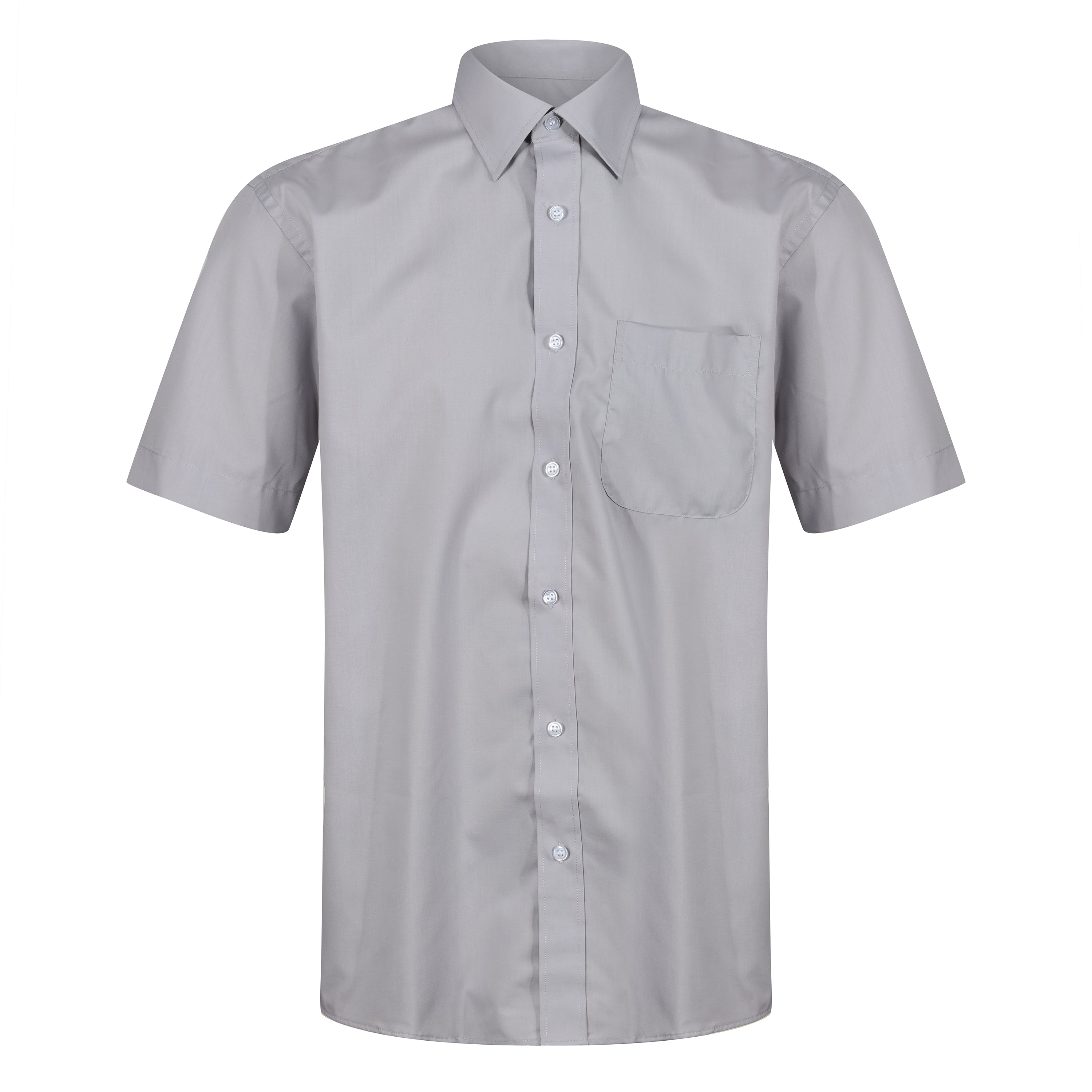 Kustom Kit Short Sleeve Button Up Poplin Shirt