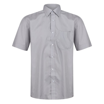 Kustom Kit Short Sleeve Button Up Poplin Shirt