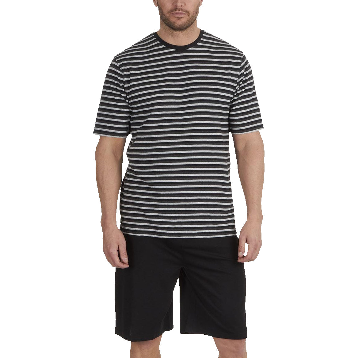 Momentii Stripe Lounge Shorts Set