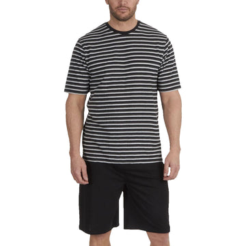 Momentii Stripe Lounge Shorts Set