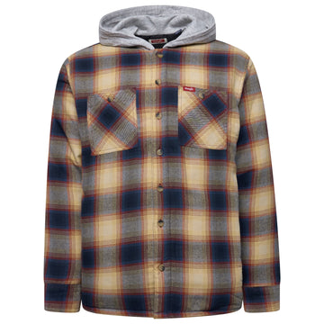 Wrangler Hooded Padded Shirt Jacket