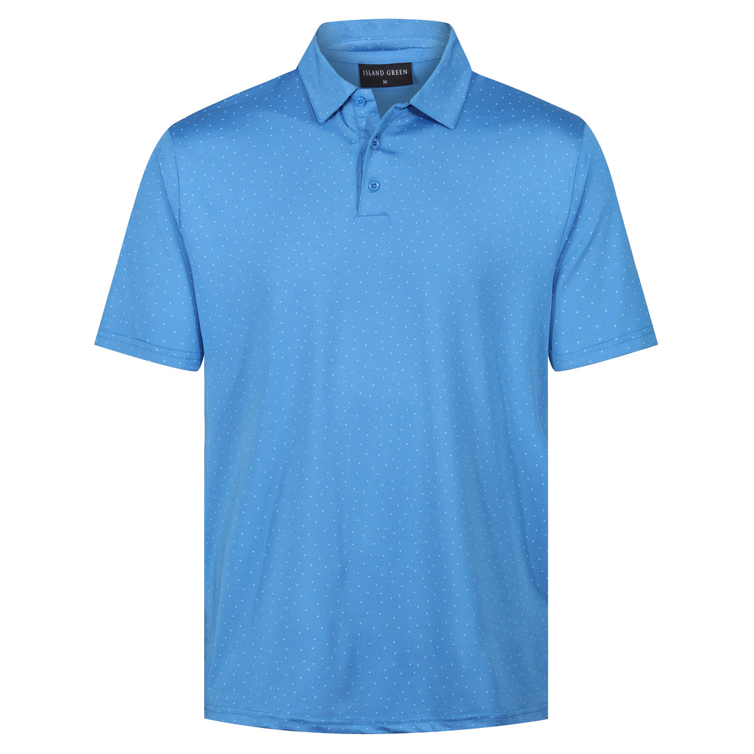 Island Green Dot Print Golf Sport Polo Shirt