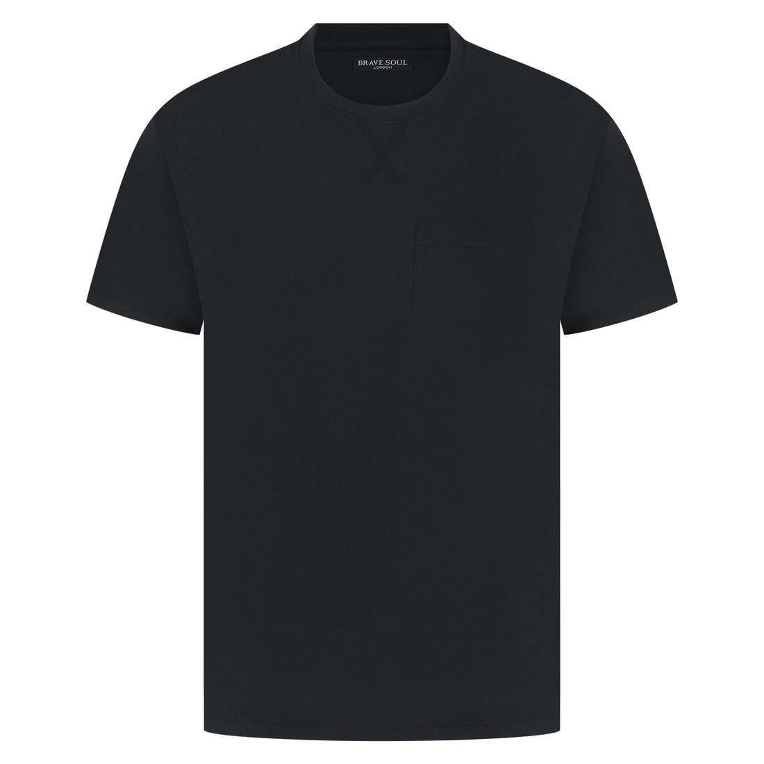 Brave Soul Arkham Crew Neck Pocket T-Shirt