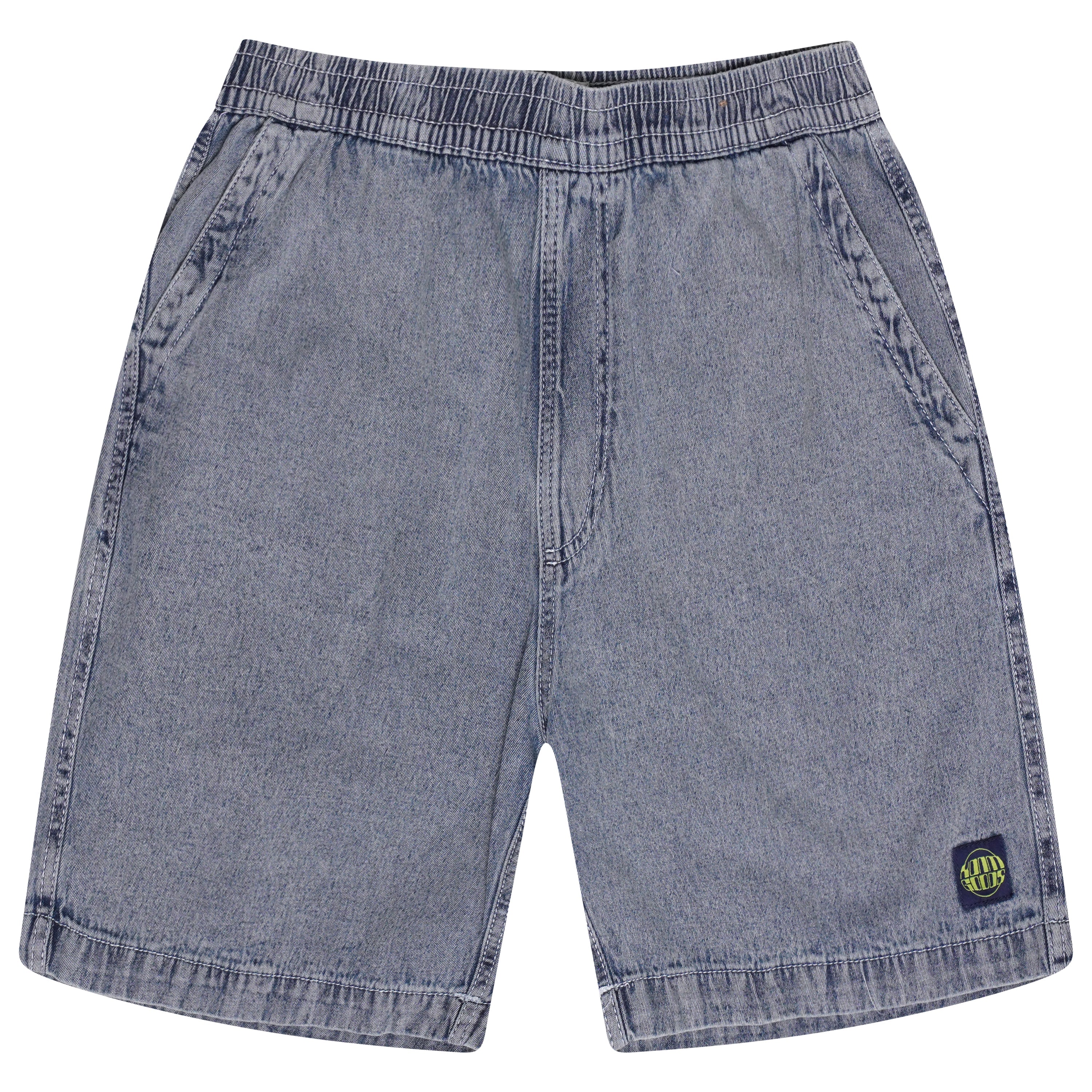 Pull & Bear Elasticated Waist Denim Shorts