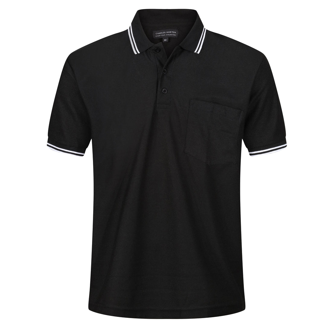 Charles Norton Casual Tipped Polo Shirt